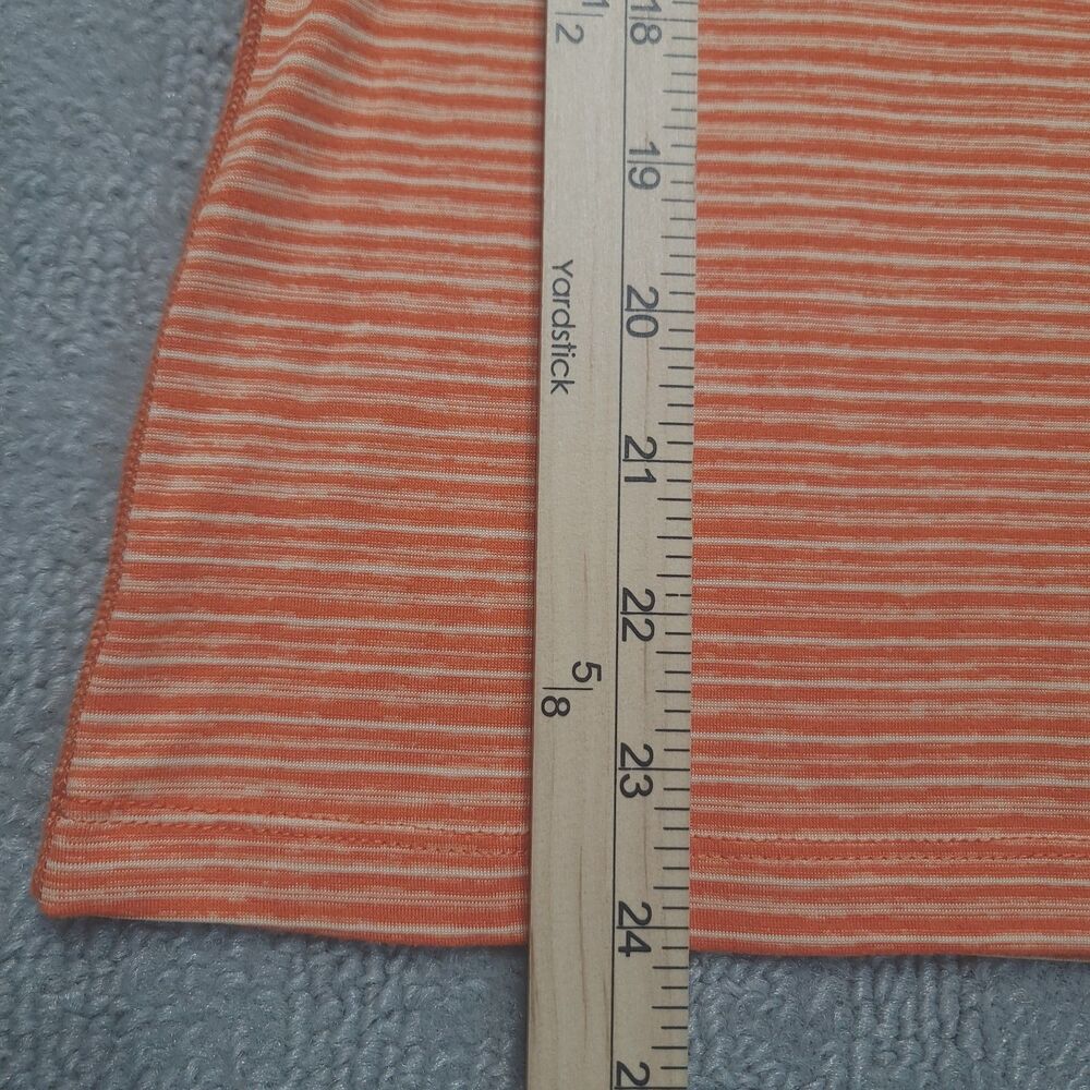 NFL Team Apparel Cincinnati Bengals Womens L Short Sleeve V Neck Stripped Shirt - Picture 4 of 8